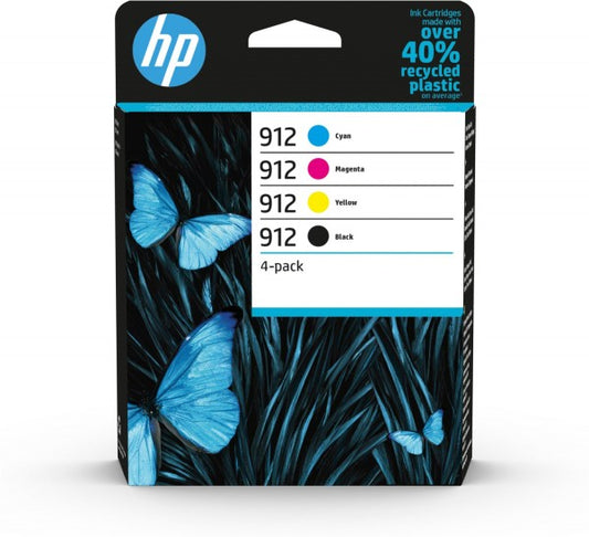 HP 912 4er-Pack Original-Druckerpatronen Schwarz/Cyan/Magenta/Gelb