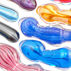 Babeland Official Store, Candy Colored Glass Dildo, Dildos All Dildos, 02 918 00